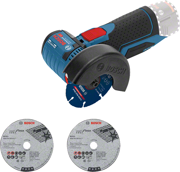 Bosch Vinkelsliper GWS 12V-76 Solo I Pappeske