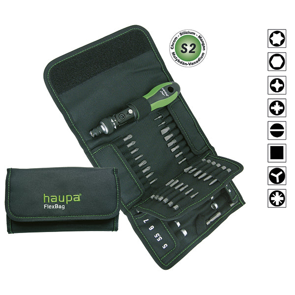 Haupa Skralle Skrutrekker Flex Bag