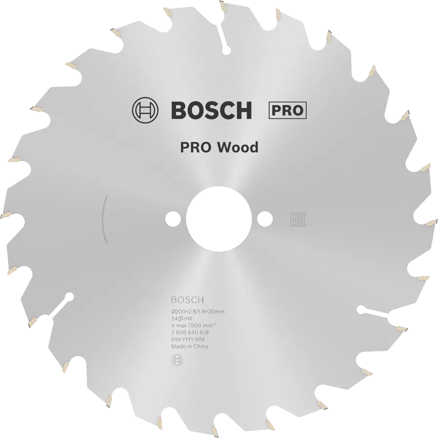 Bosch Sirkelsagblad Sirkelsagblad 200 x 2,8 x 30 mm, T24 Wood PRO