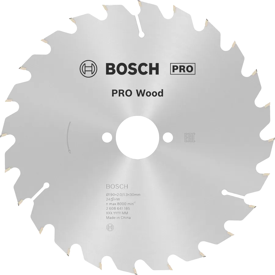 Bosch Sirkelsagblad 190 x 2 x 30 mm, T24 Wood PRO
