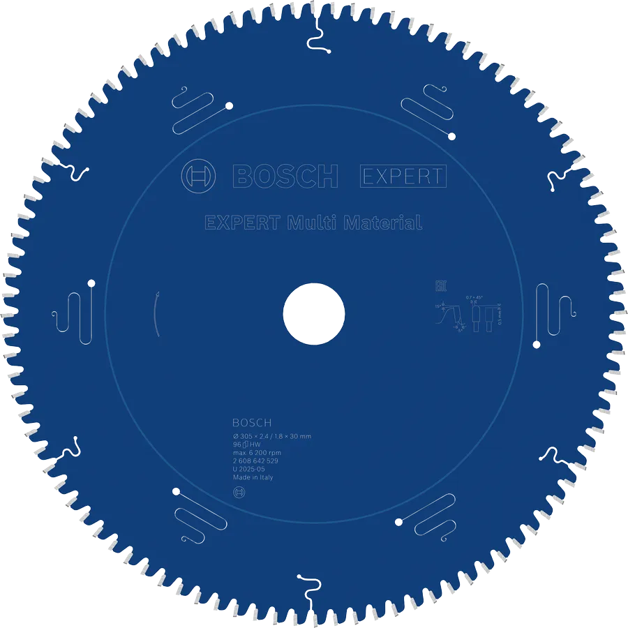 Bosch Sirkelsagblad 305 x 2,4/1,8 x 30 mm, T96 Multimaterial EXPERT