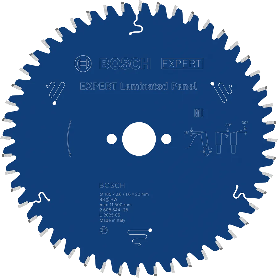 Bosch Sirkelsagblad 165 x 2,6/1,6 x 20 mm, T48 Laminated Panel EXPERT