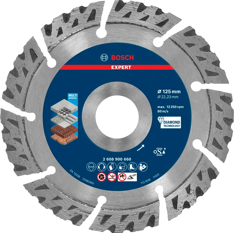 Bosch Kappeskive Multi Expert 125X22X2,2 X12 Mm
