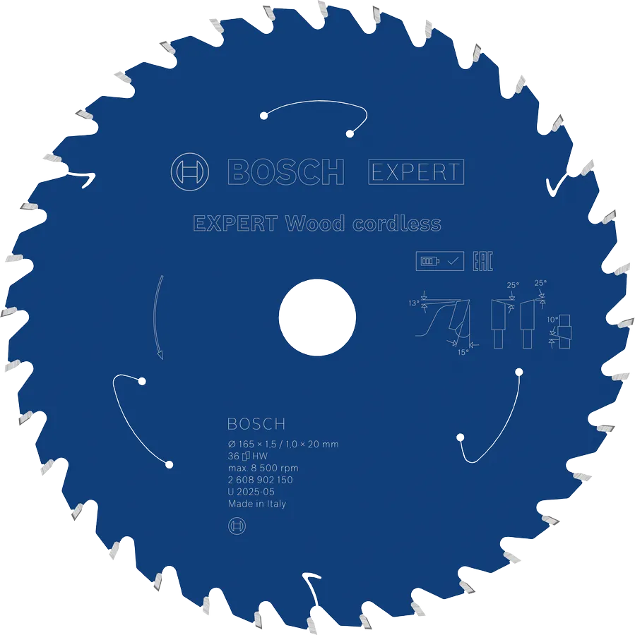 Bosch Sirkelsagblad 165 x 1,5/1 x 20 mm, T36 Wood EXPERT