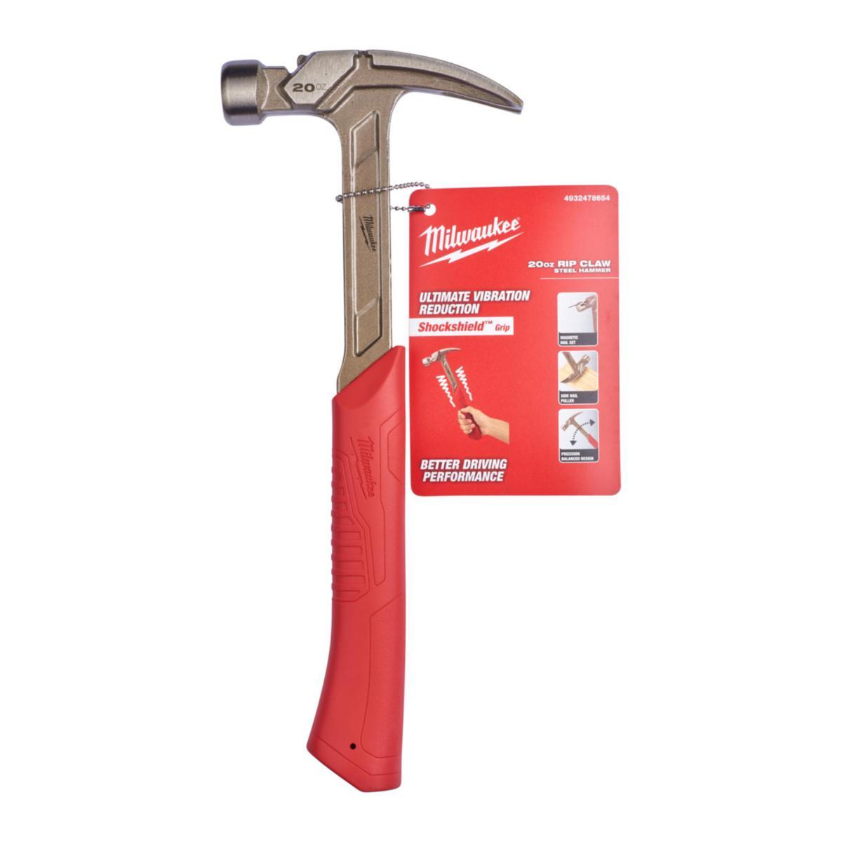 Milwaukee Snekkerhammer Stål Rett 20 OZ