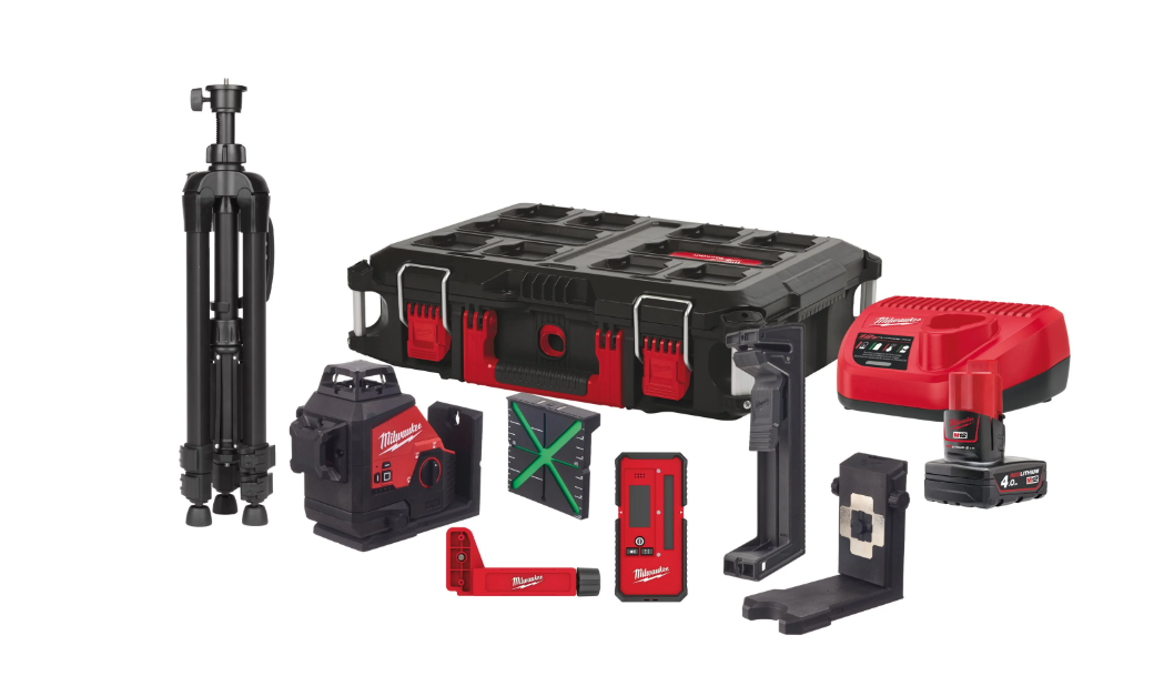 Milwaukee 3-planslaser M12 3PLKIT-401P 1x4.0Ah
