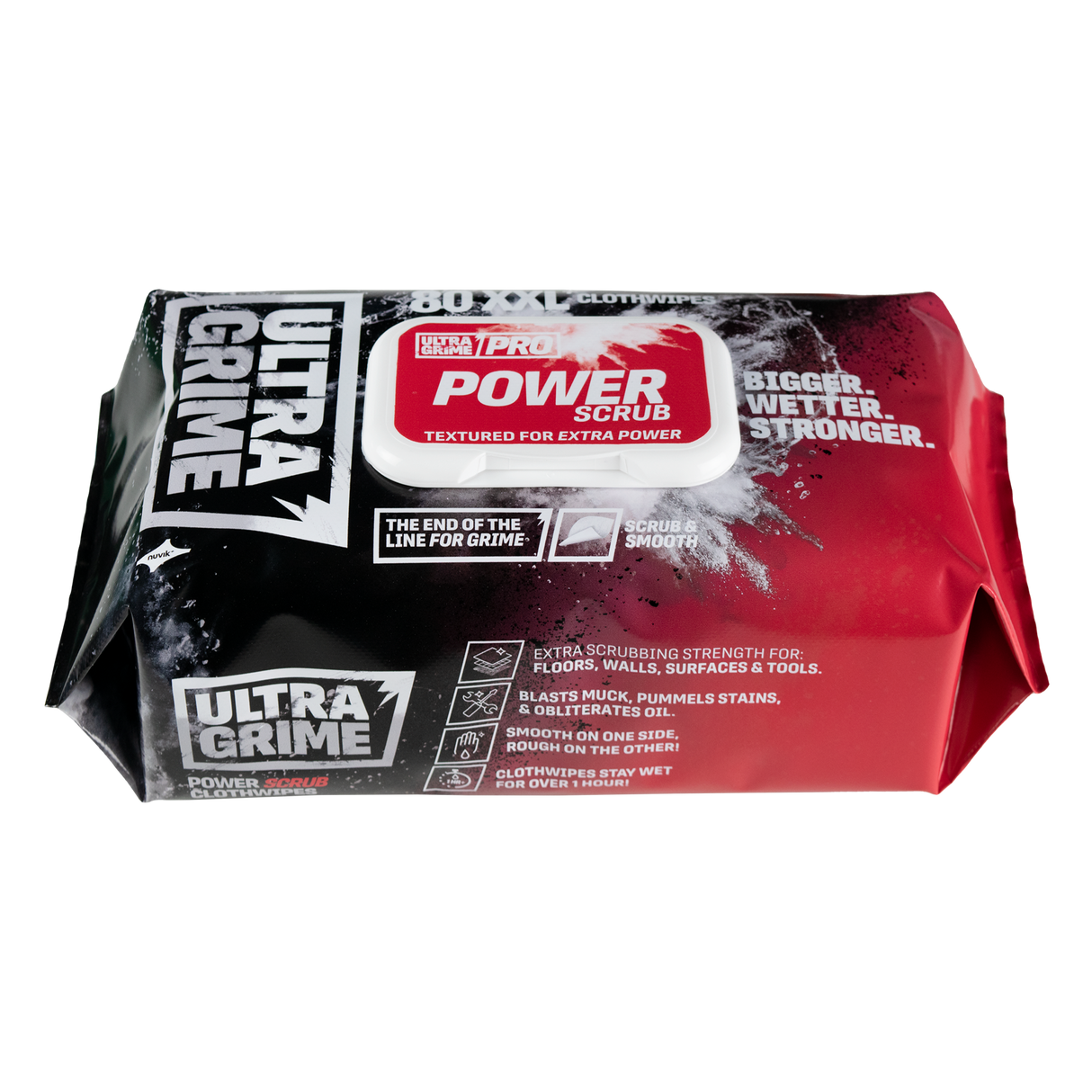 KCL Rød Ultragrime Power Scrub Wipes 80 Stk