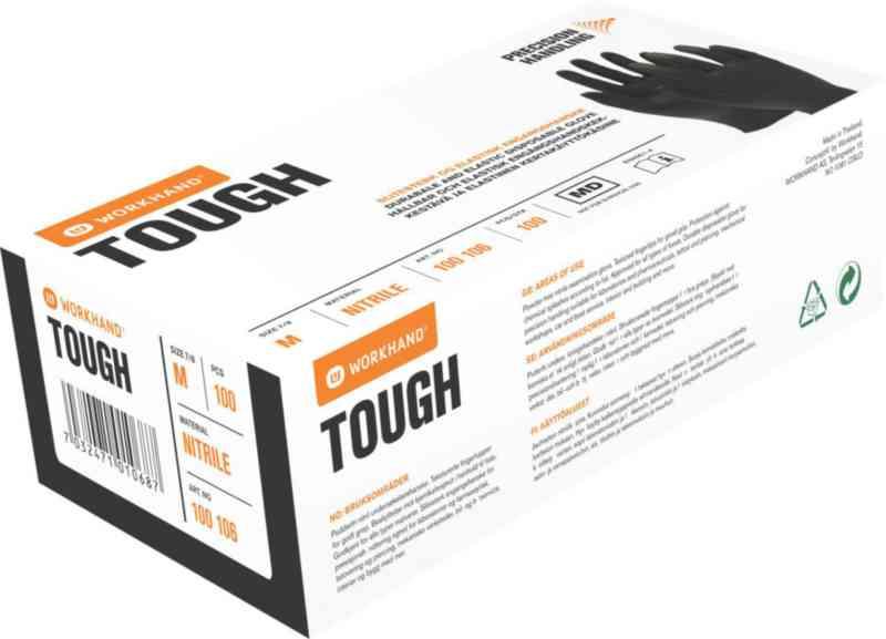 BEKKEN & STRØM Engangshanske 100105 Nitril Str 9/10 100 Stk