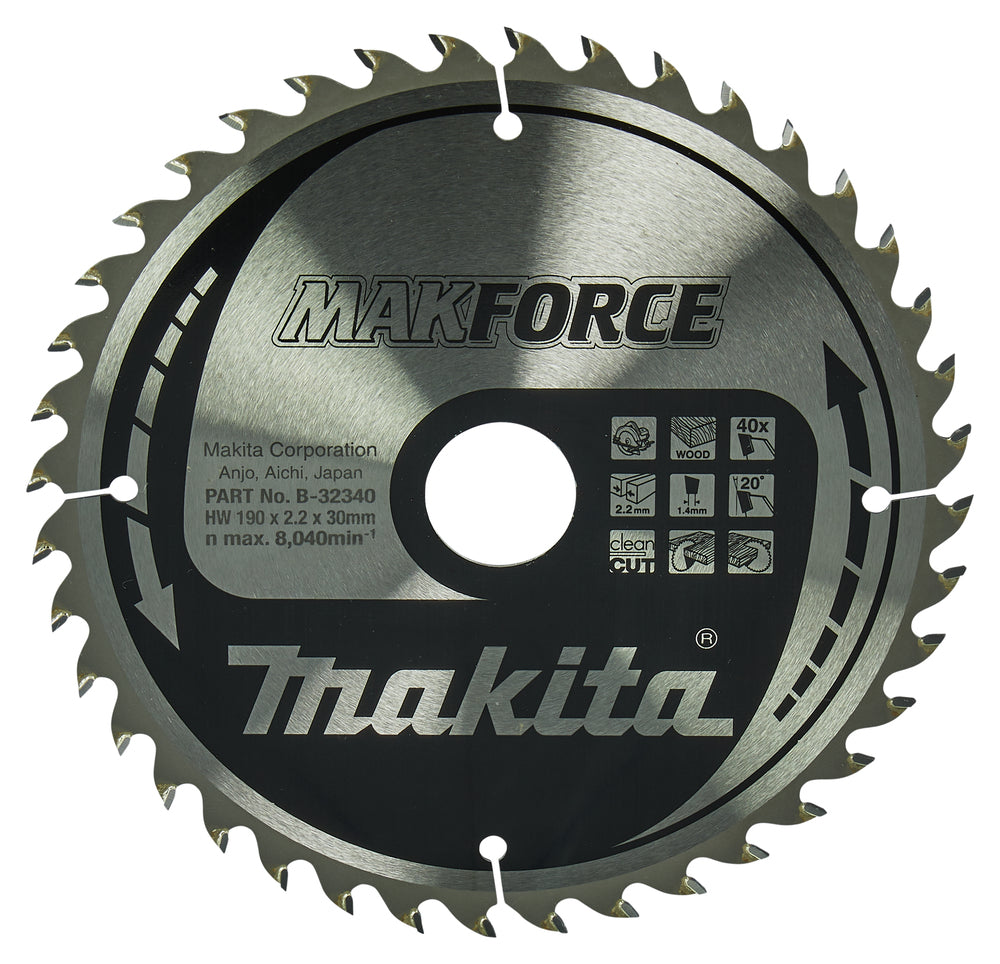 Makita Sirkelsagblad 190X30X40T