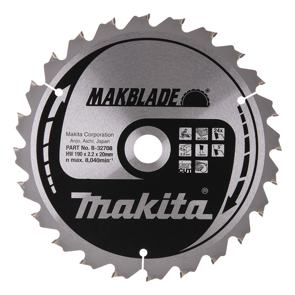 Makita Sirkelsagblad Makblade T.C.T. 190 x 20 mm 24 T