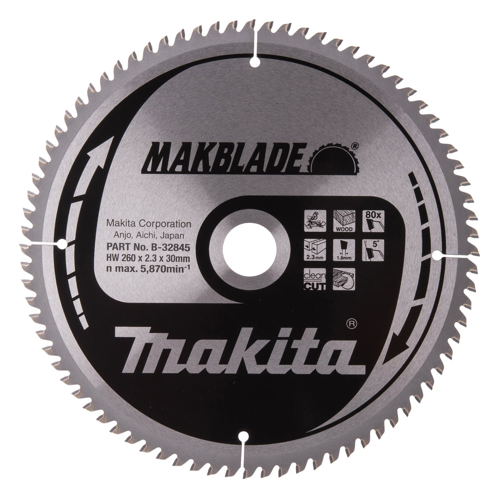 Makita Sirkelsagblad 260X30X80T
