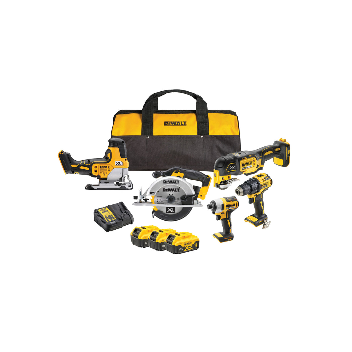 Dewalt Verktøysett Dck555P3 18V 5Pak 5Ah