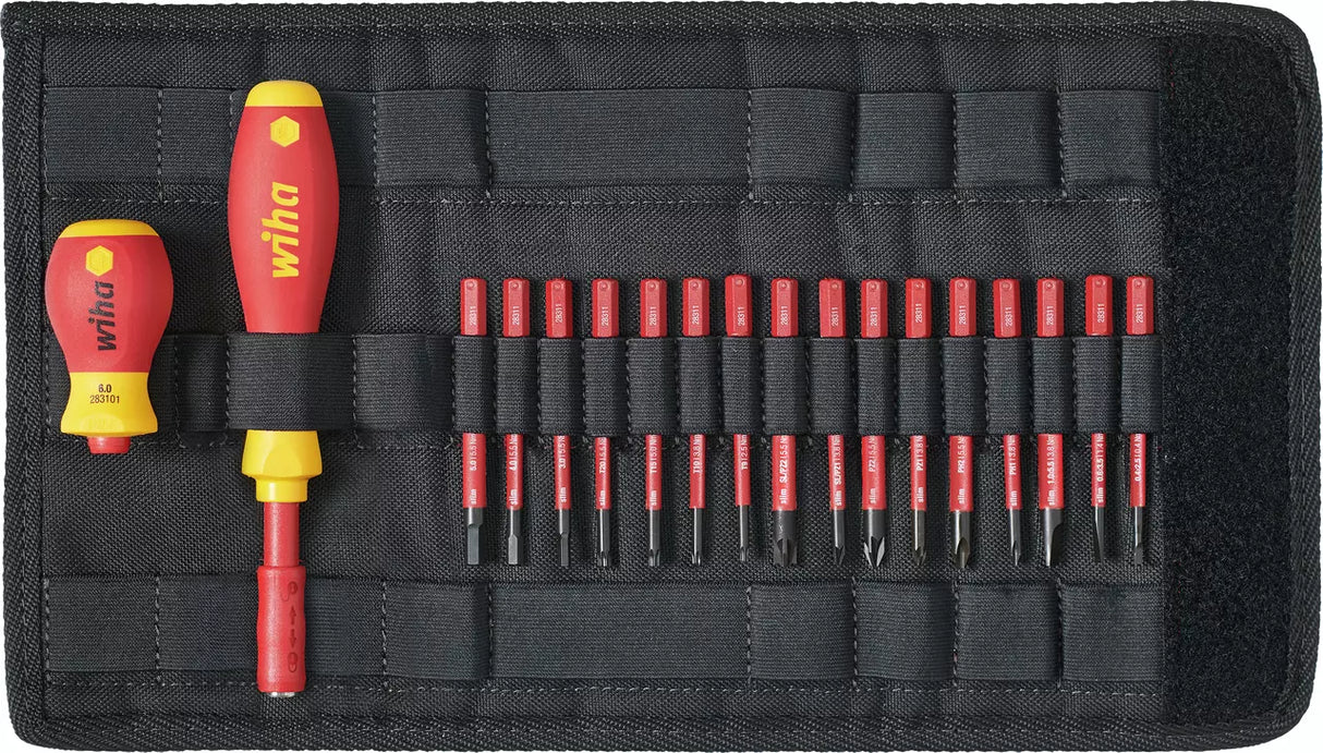Wiha Skrutrekker- & Bitssett 18Deler
