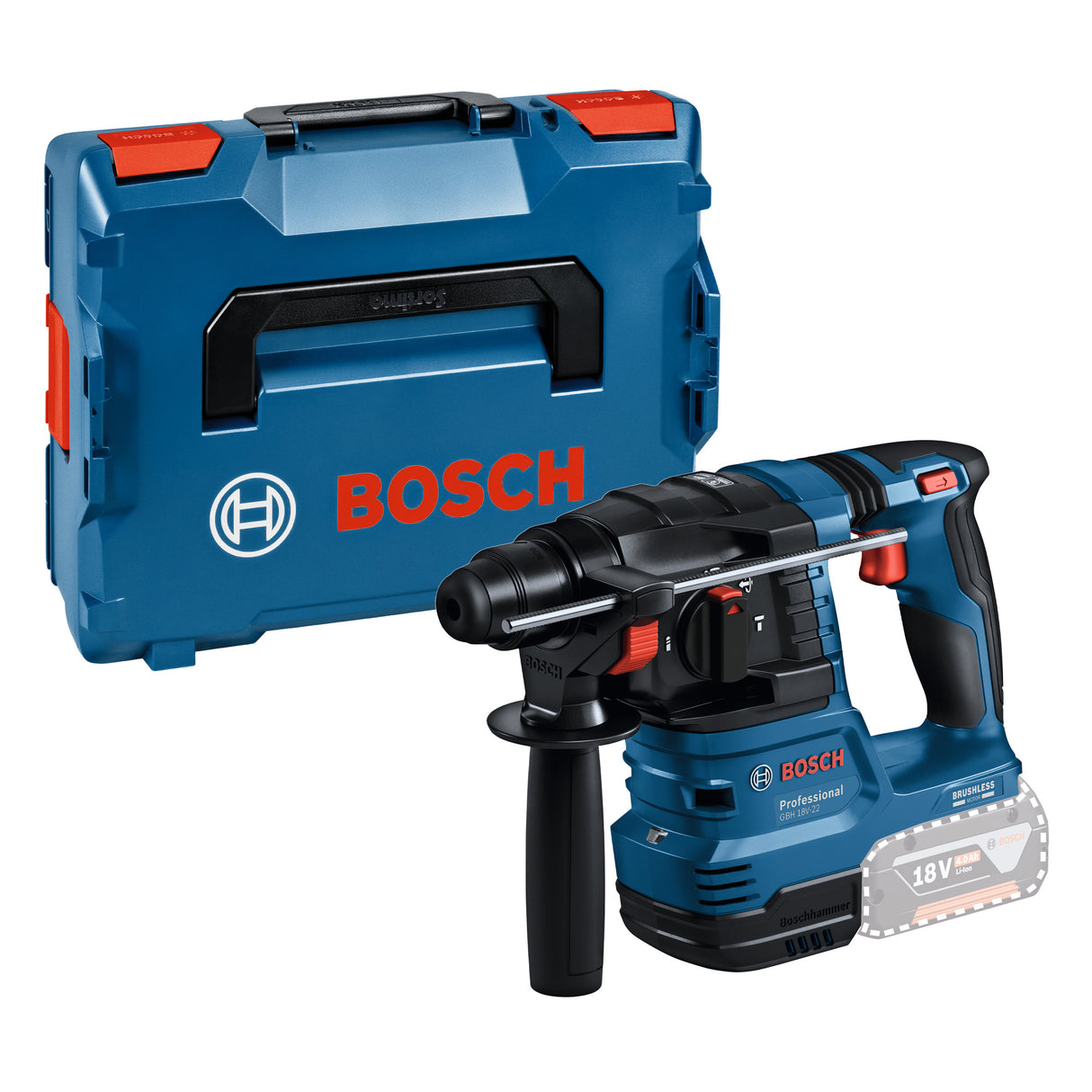 Bosch Borhammer Gbh 18V-22 Uten Batteri Og Lader L-Boxx