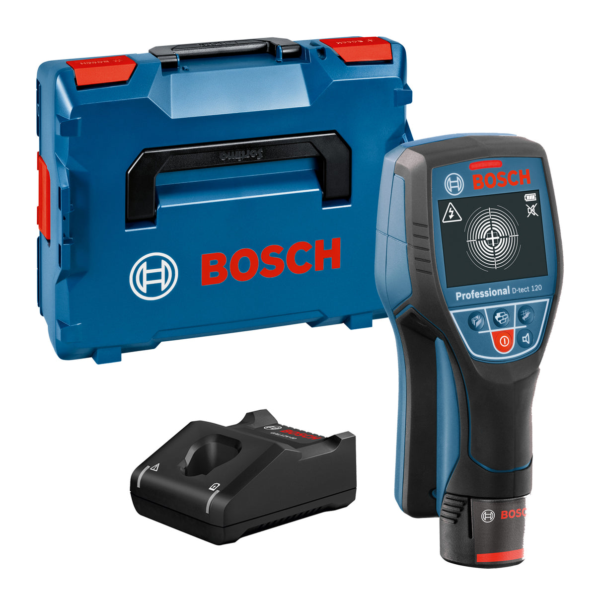 Bosch D-Tect 120 L-Boxx Med Med Batteri Og Lader