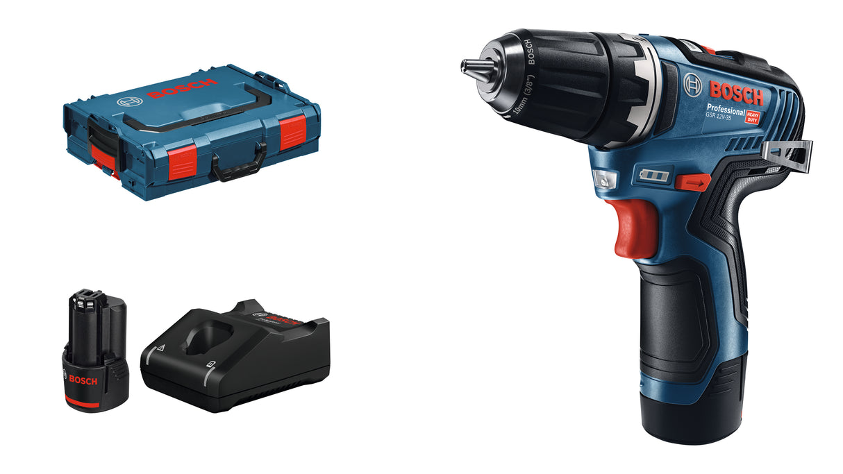 Bosch Drill Gsr 12-35 2X3Ah Med Gal 12V-40