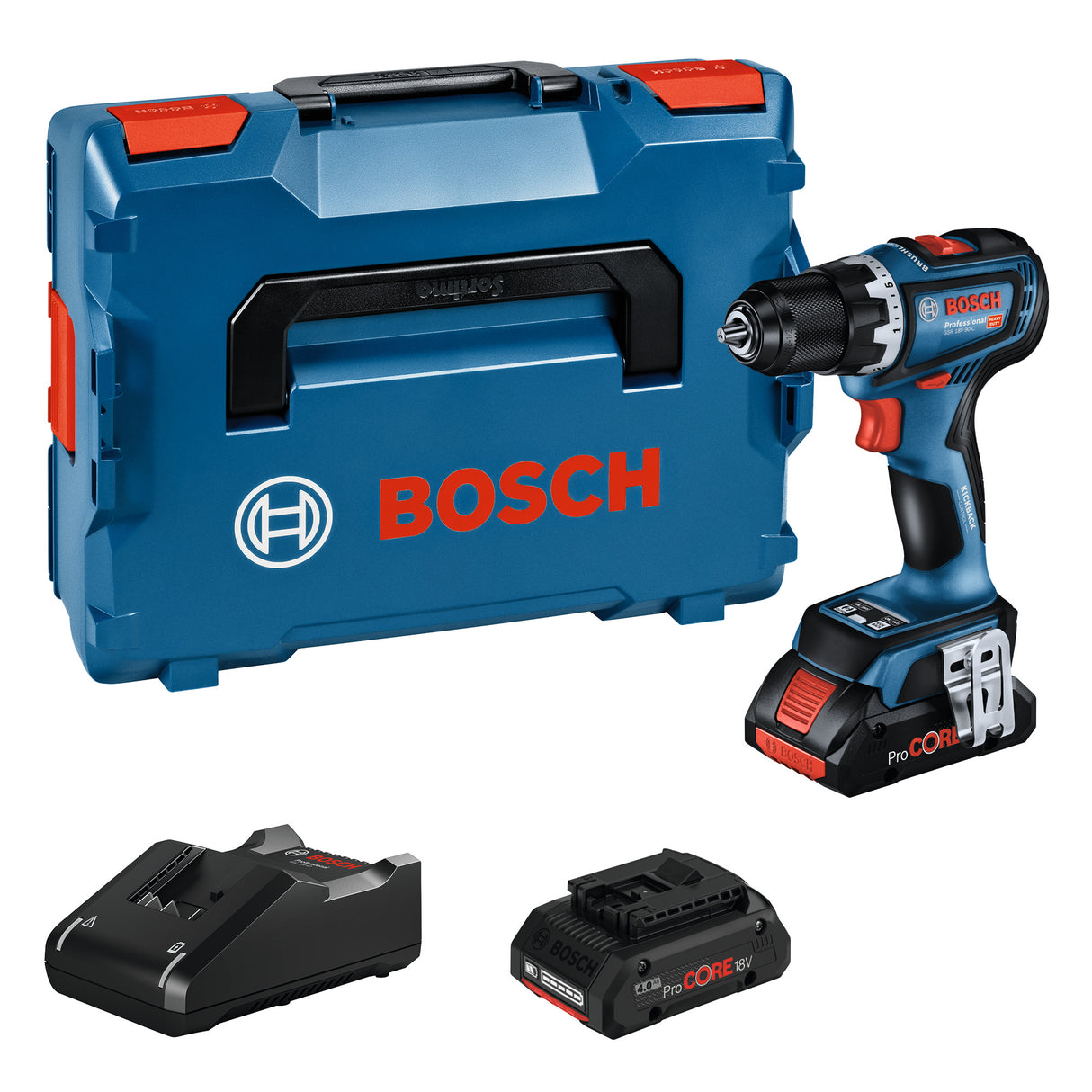 Bosch Drill Gsr 18V-90 C 2X4,0Ah Procore Gal1840