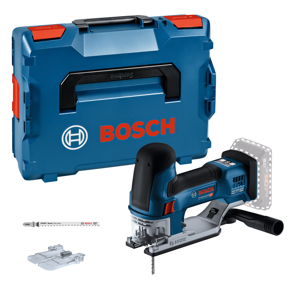 Bosch Stikksag Gst 18V-155 Sc Uten Batteri Og Lader L-Boxx