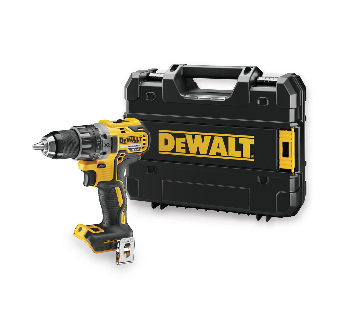 Dewalt Drill 18V Uten Batteri Og Lader I Tstak