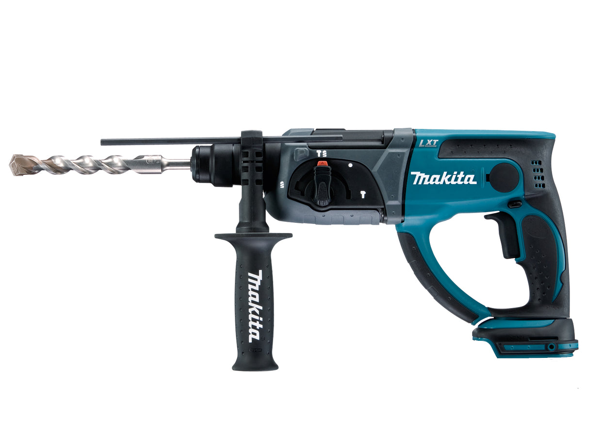 Makita Borhammer Sds+ 18V Med Sidehåndtak Uten Batteri Og Lader