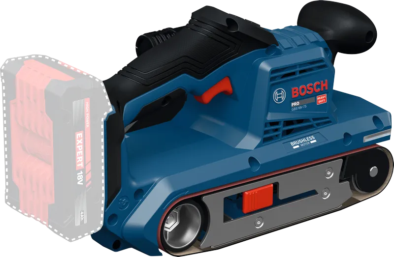 Bosch Båndsliper GBS 18V-75 Solo I Pappeske