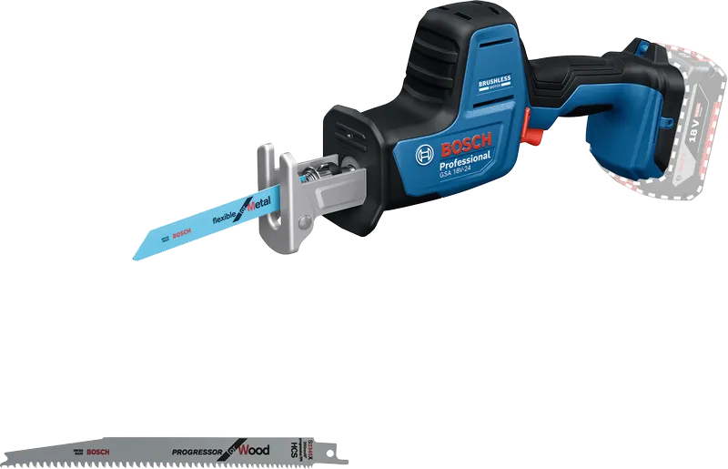 Bosch Bajonettsag GSA 12V-24 Uten Batteri Og Lader I Pappeske