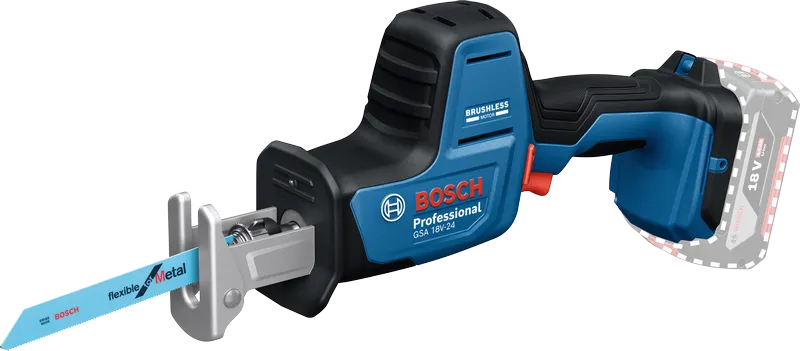 Bosch Bajonettsag GSA 18V-24 Uten Batteri Og Lader L-Boxx