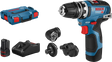 Bosch Drill Gsr 12V-35Fc 2X3,0Ah Med 4 Forsatser L-