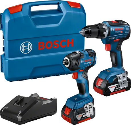 Bosch Maskinsett Bor Og Skrumaskin Med Batterier Og Lader