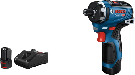 Bosch Drill GSR 12V-35 HX Med 2x3.0 Ah Batterier Og Lader I Pappeske