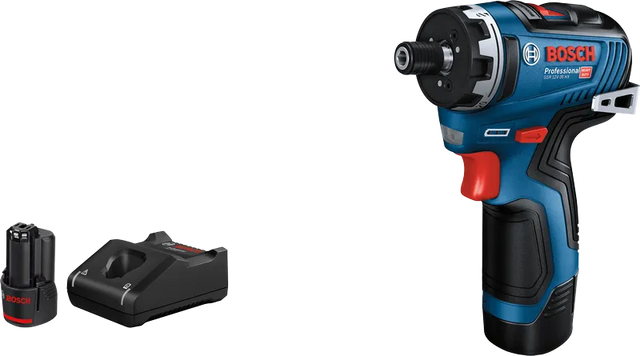Bosch Drill GSR 12V-35 HX Med 2x3.0 Ah Batterier Og Lader I Pappeske