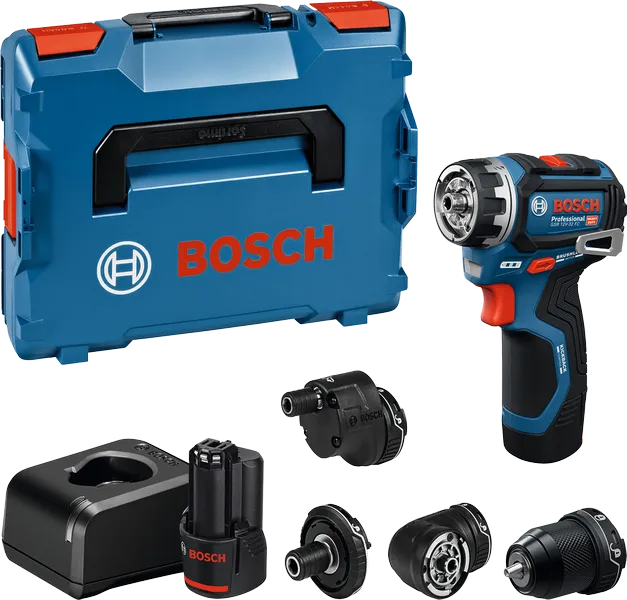 Bosch Drill GSR 12V-32 FC 4xGFA 2x2.0 Ah Batterier Og Lader I L-Boxx