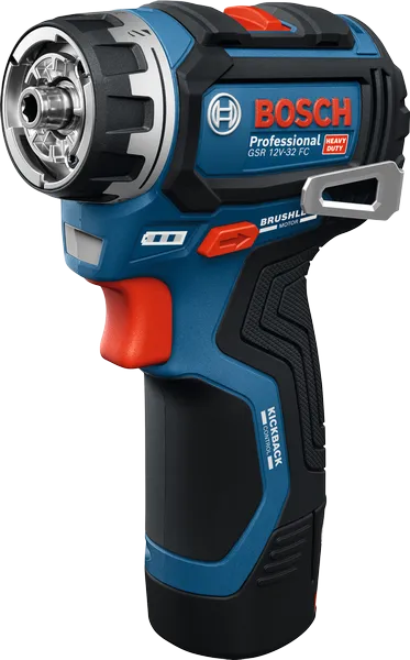 Bosch Drill GSR 12V-32 FC 5xGFA 2x2.0 Ah Batterier Og Lader I L-Boxx