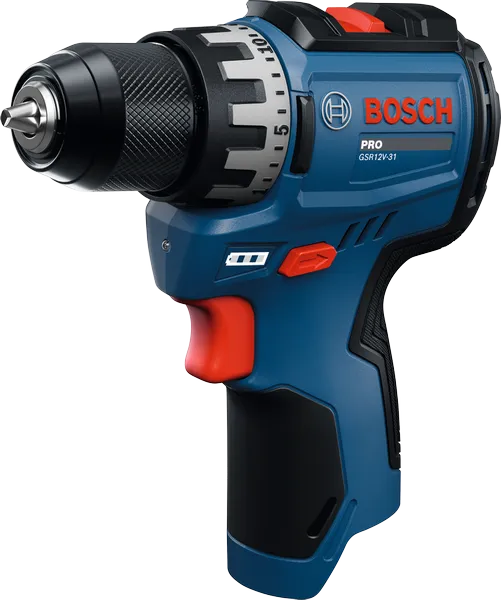 Bosch Drill GSR 12V-31 1x3.0 og 1x2.0 Ah Batterier Og Lader I Nylonveske