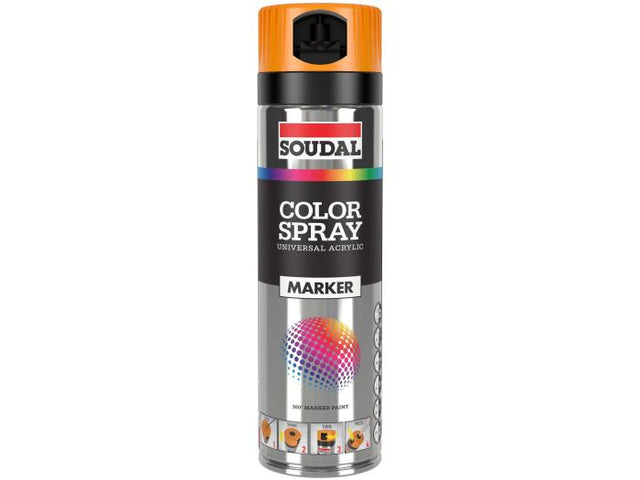 Soudal - Merkespray Fluo Oransje 500 ml