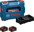 Bosch Batterisett 18V 2x8 Ah Expert + Dobbel Hurtiglader EXAL 18V