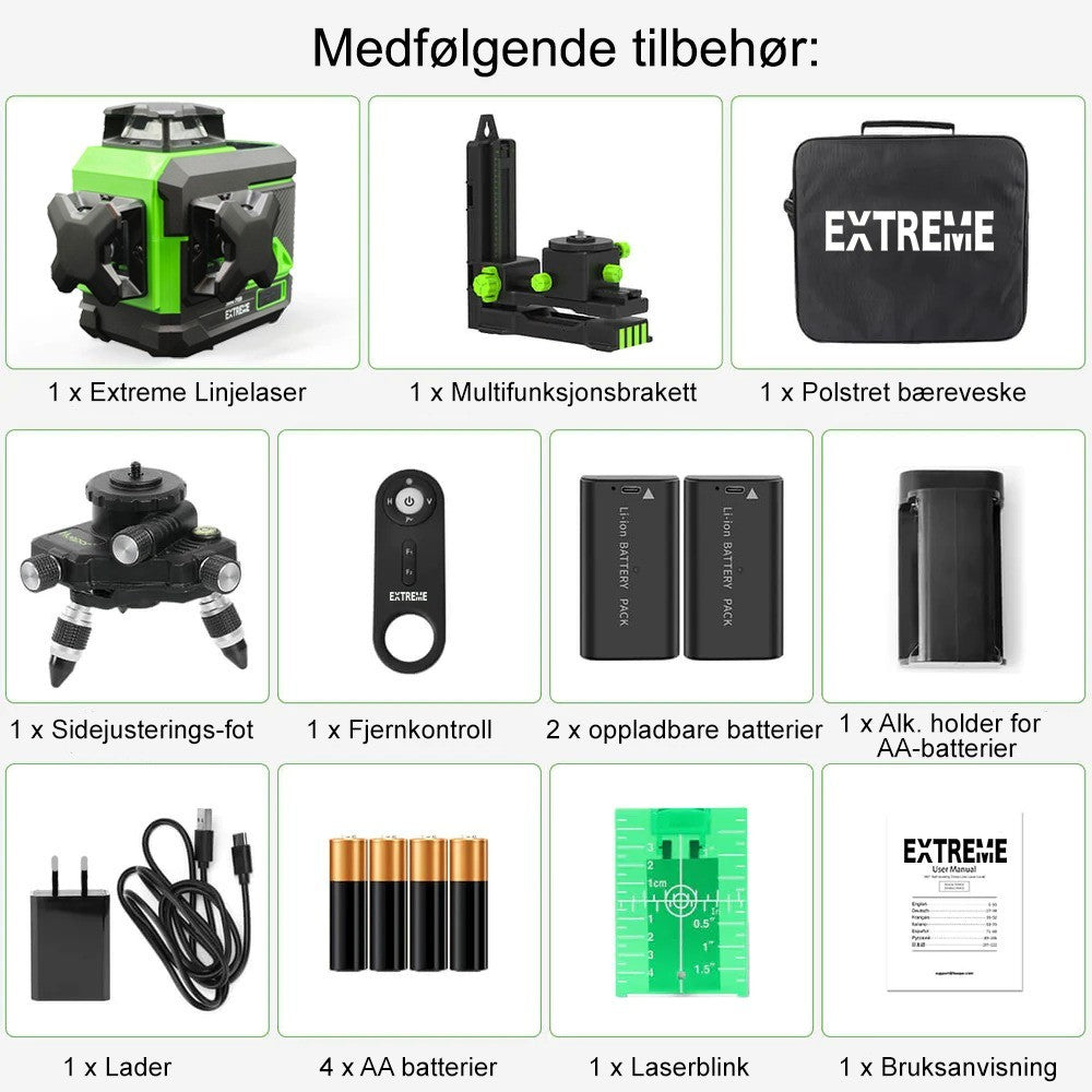 Extreme Krysslaser 360G Pro G3 30M