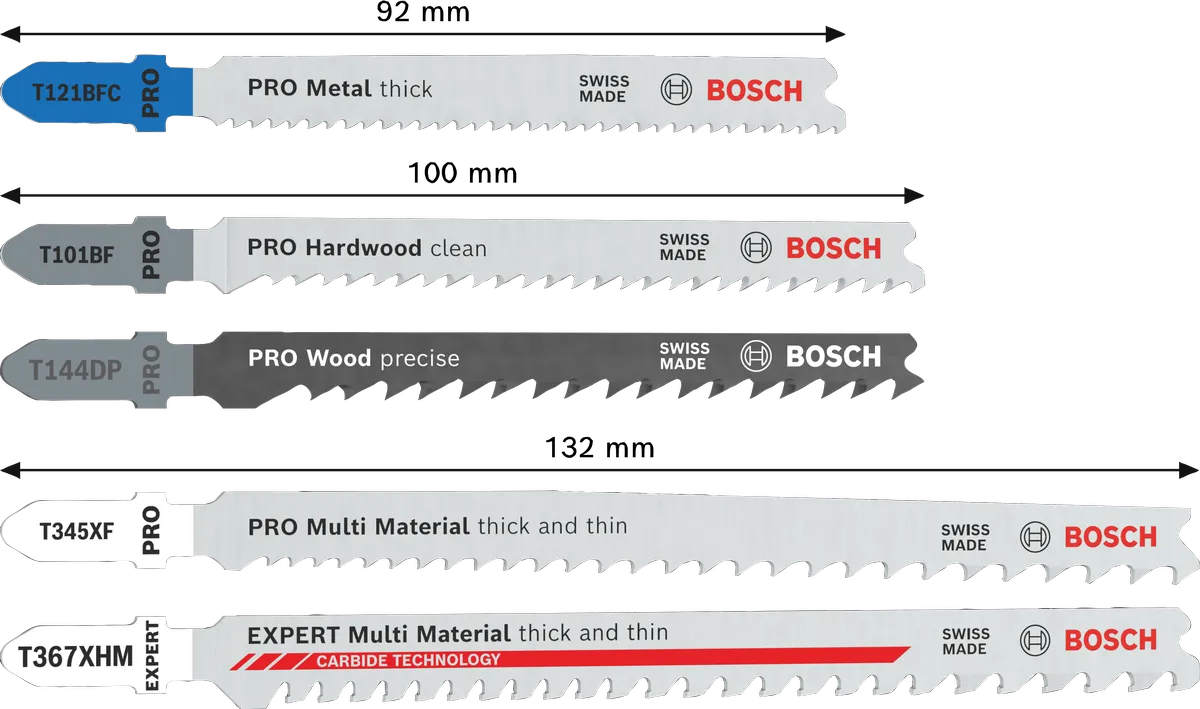 Bosch Stikksagbladsett Multimaterial A15