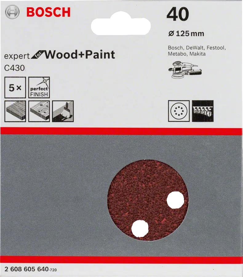 Bosch Slipepapir 125 Mm GEX/PEX