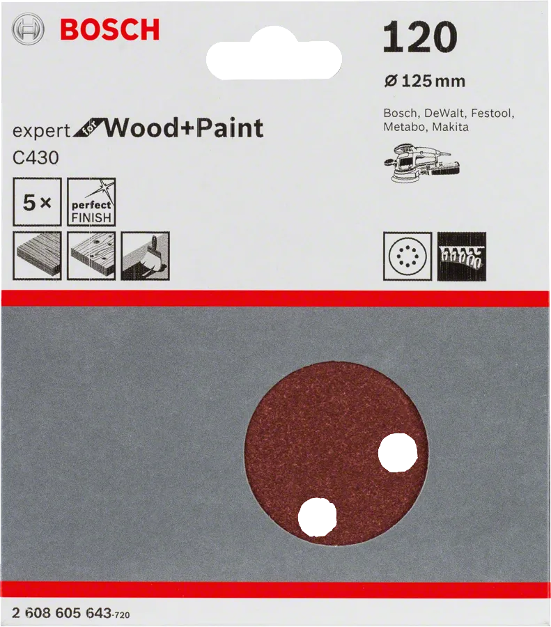 Bosch Slipepapir 125 Mm GEX/PEX