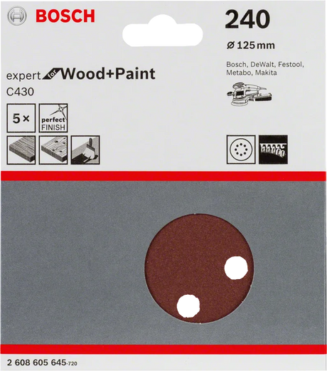 Bosch Slipepapir 125 Mm GEX/PEX