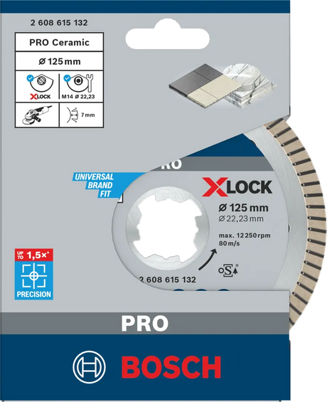 Bosch Diamantblad X-Lock Best Ceramic 125 Mm