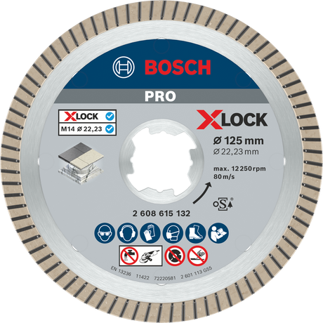 Bosch Diamantblad X-Lock Best Ceramic 125 Mm