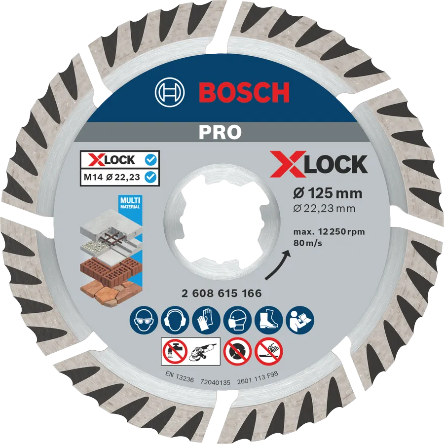 Bosch Diamantblad X-Lock Standard Universal 125X22,23 Mm