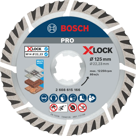 Bosch Diamantblad X-Lock Standard Universal 125X22,23 Mm