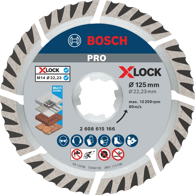 Bosch Diamantblad X-Lock Standard Universal 125X22,23 Mm