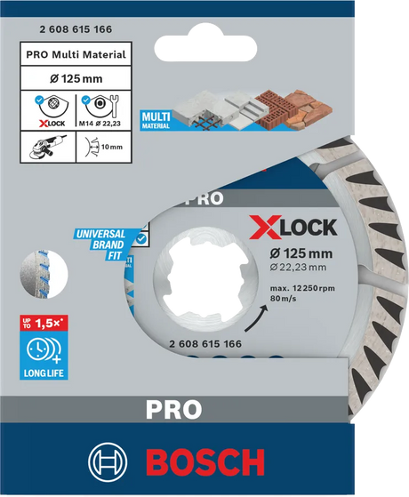 Bosch Diamantblad X-Lock Standard Universal 125X22,23 Mm