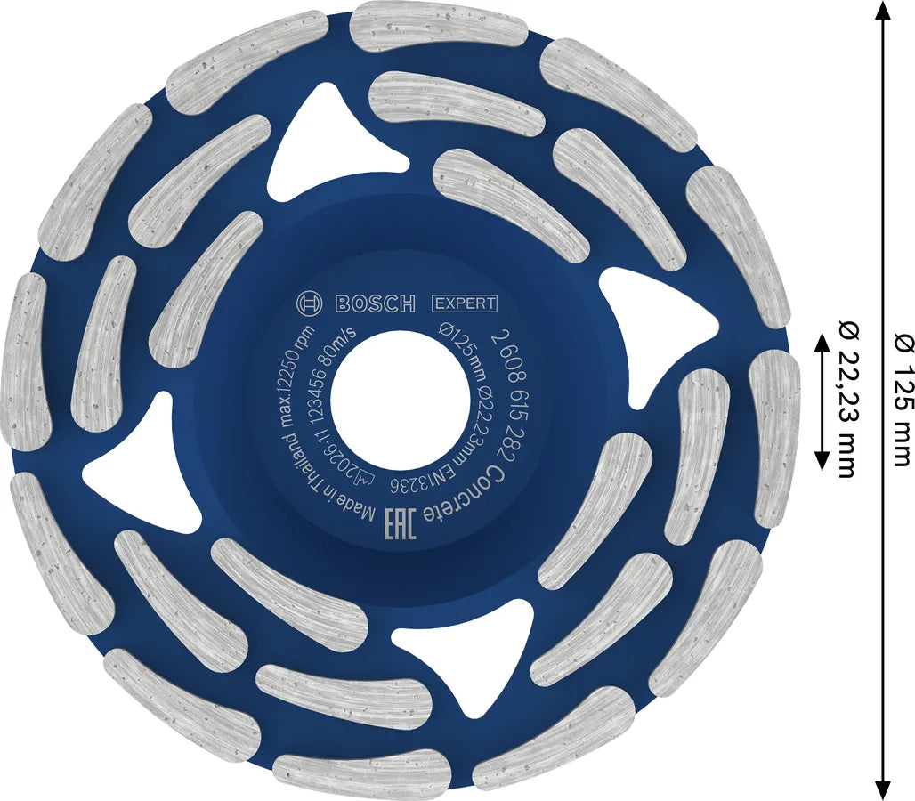 Bosch Diamantslipekopp 125 x 22,23 x 5 mm Concrete EXPERT