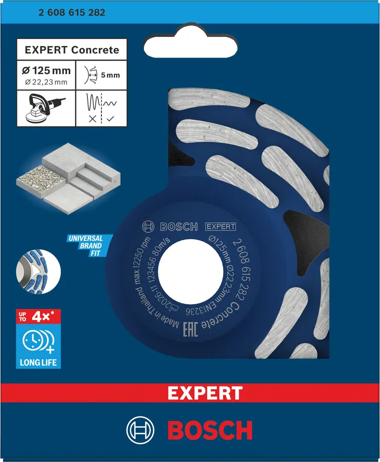 Bosch Diamantslipekopp 125 x 22,23 x 5 mm Concrete EXPERT
