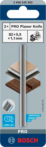 Bosch Høvelkniv 82 mm HM Pk. 2